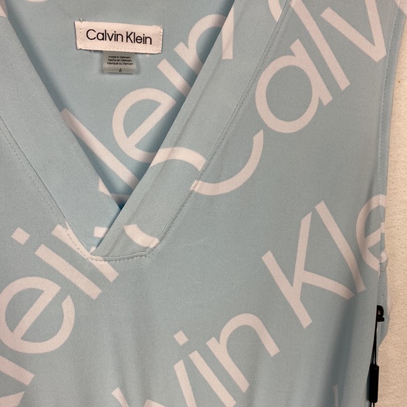 Calvin Klein light blue comfy dress with pockets NWT! - Picture 2 of 13